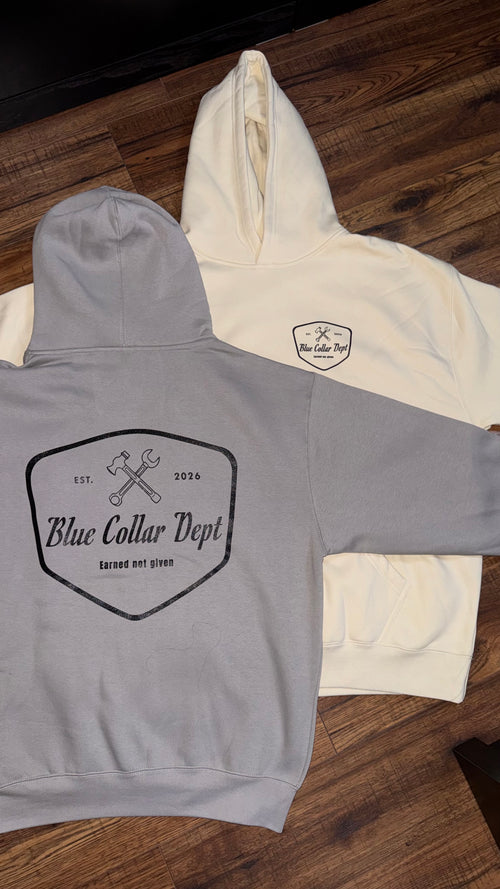 Blue Collar Dept Essential Hoodie Beige