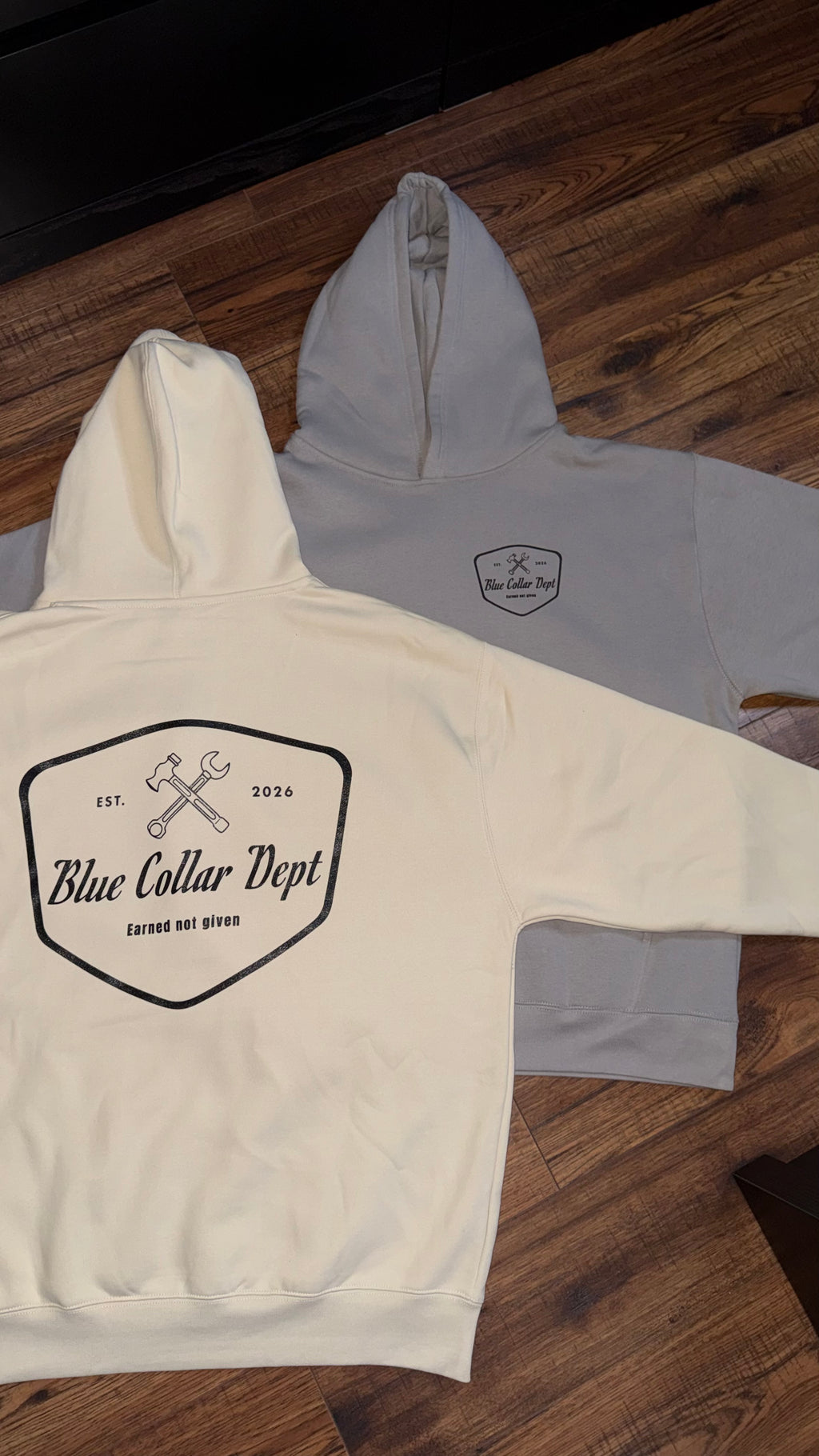Blue Collar Dept Essential Hoodie Grey