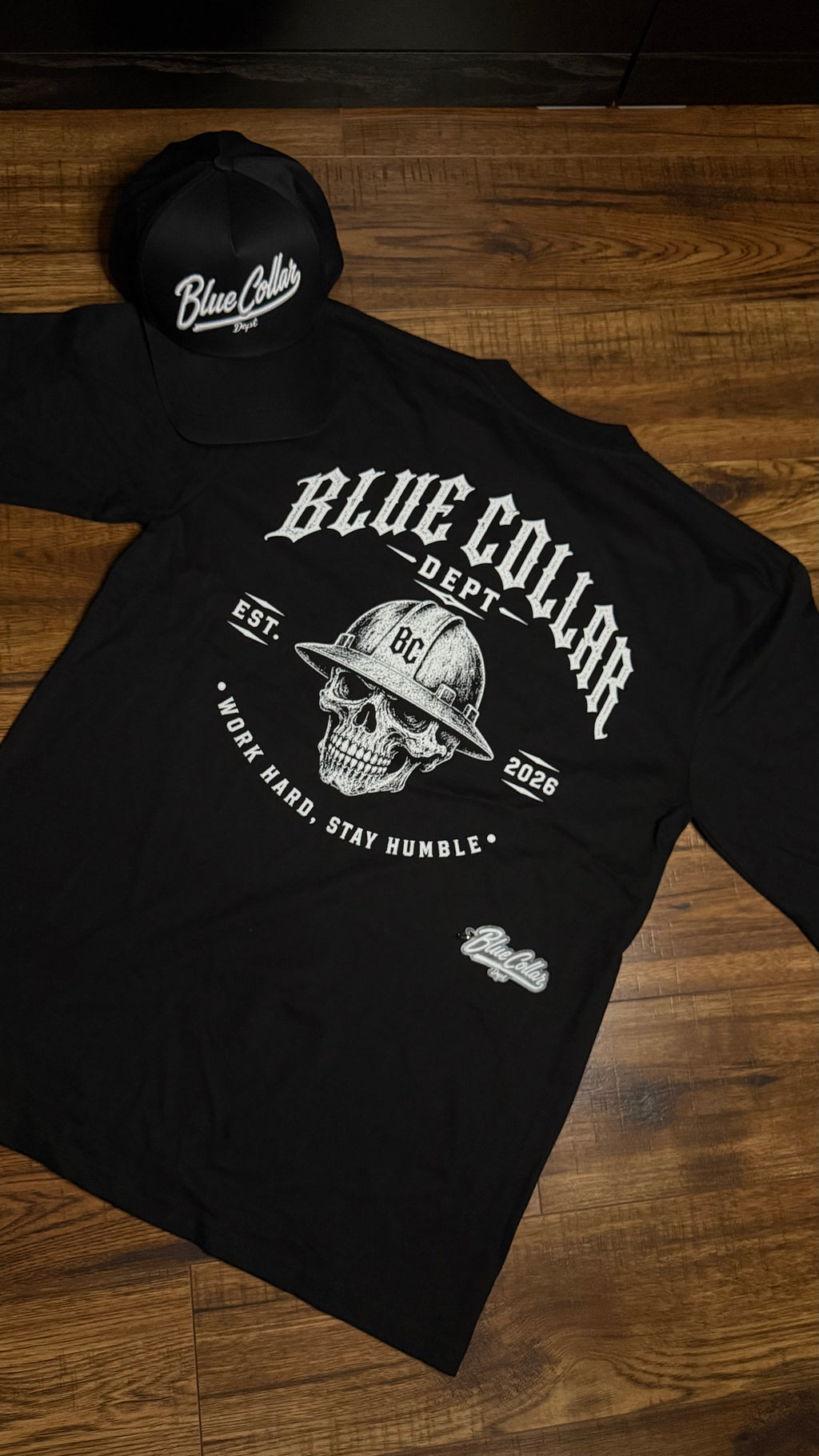 Blue Collar Dept Skull Long Sleeve