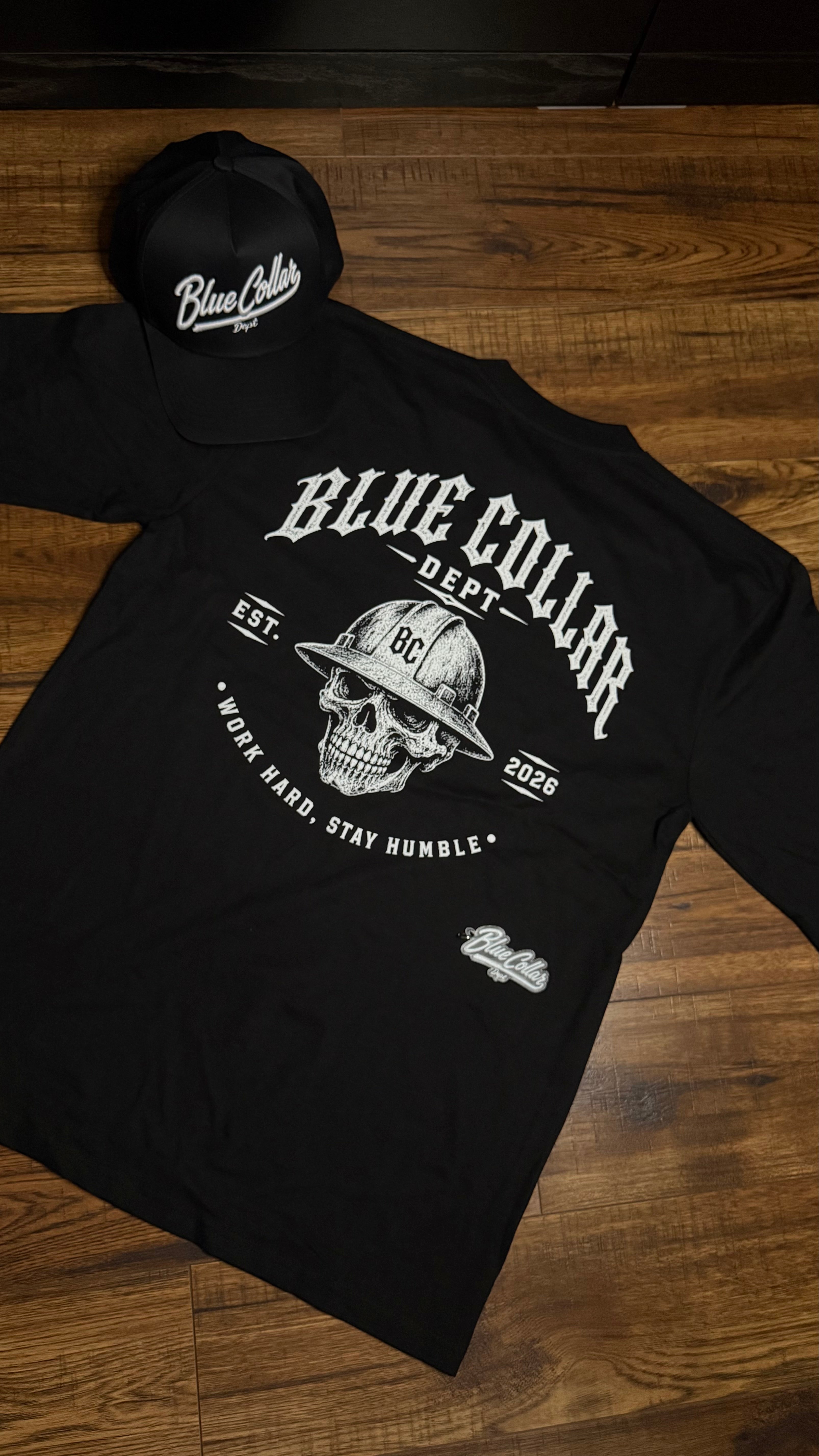 Blue Collar Dept Skull Long Sleeve